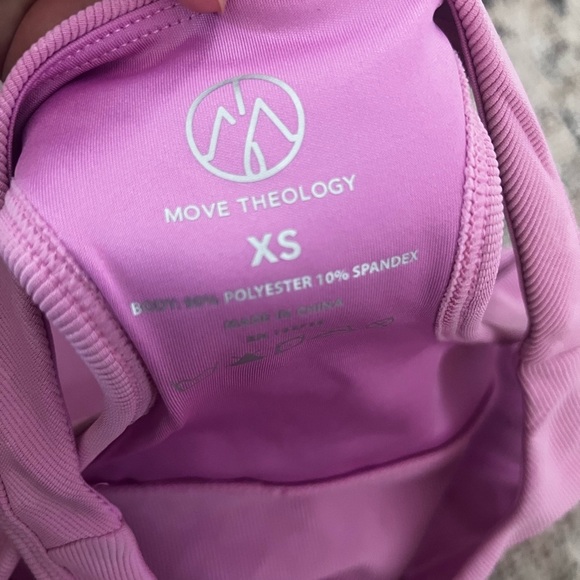 Move Theology Pink Sports Bra Size XSmall - Picture 3 of 3